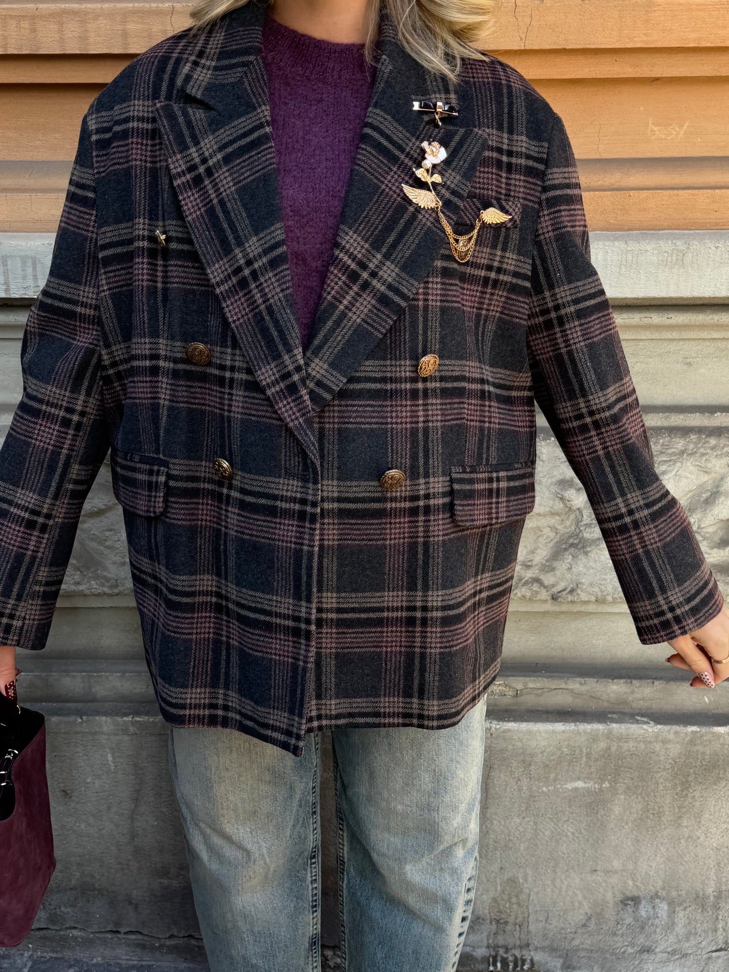 Giacca Check Wings