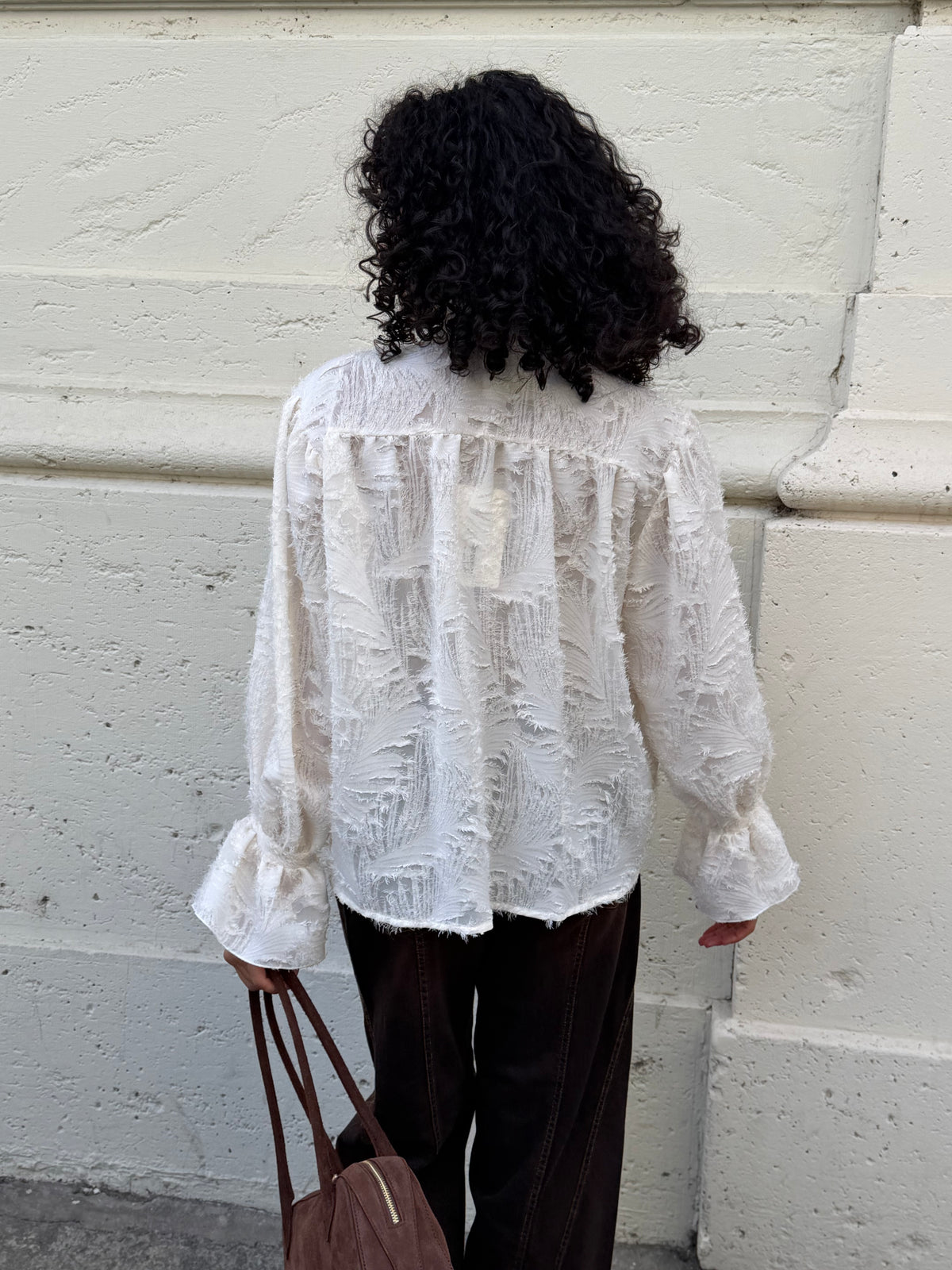 Camicia Testurizzata Panna