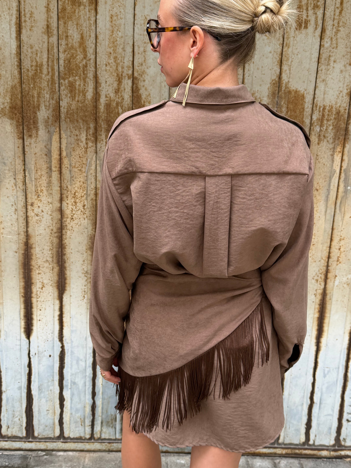 Abito Camicia | Tortora