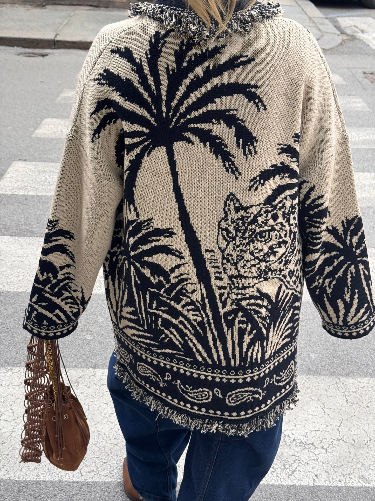 Cardigan Palme |Blue&Corda