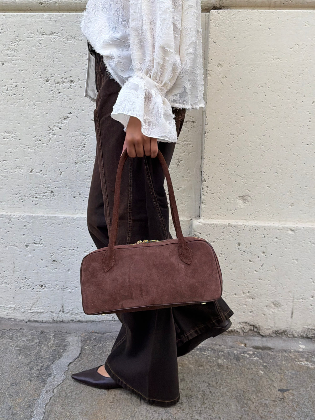 Borsa Suede Alicia | Tabacco