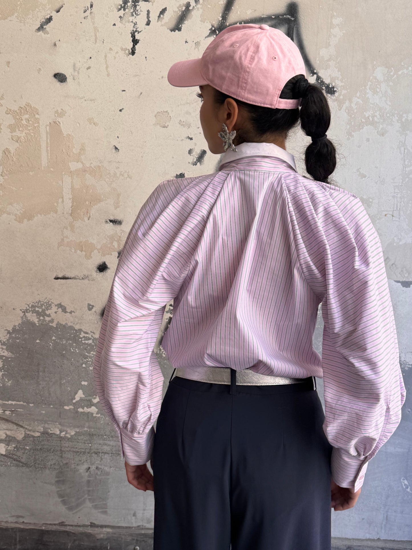 Camicia Lola | Rigata Rosa