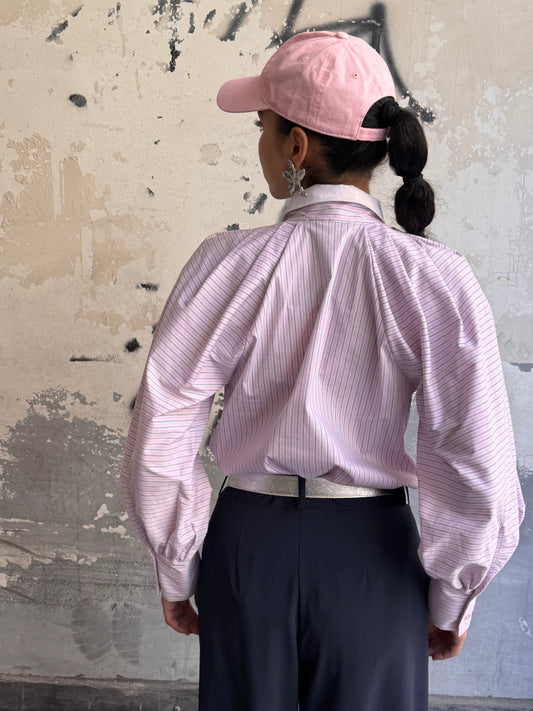 Camicia Lola | Rigata Rosa