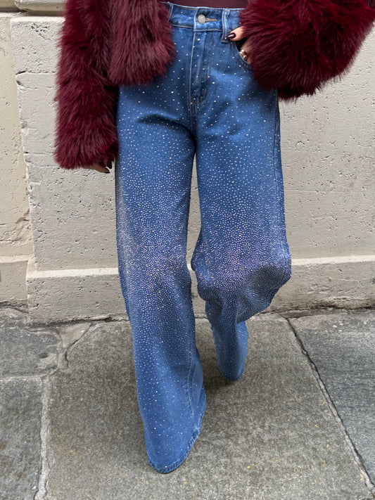 Jeans Strass Kong