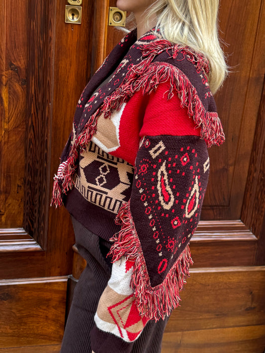 Cardigan Dalila | Camel&Rosso