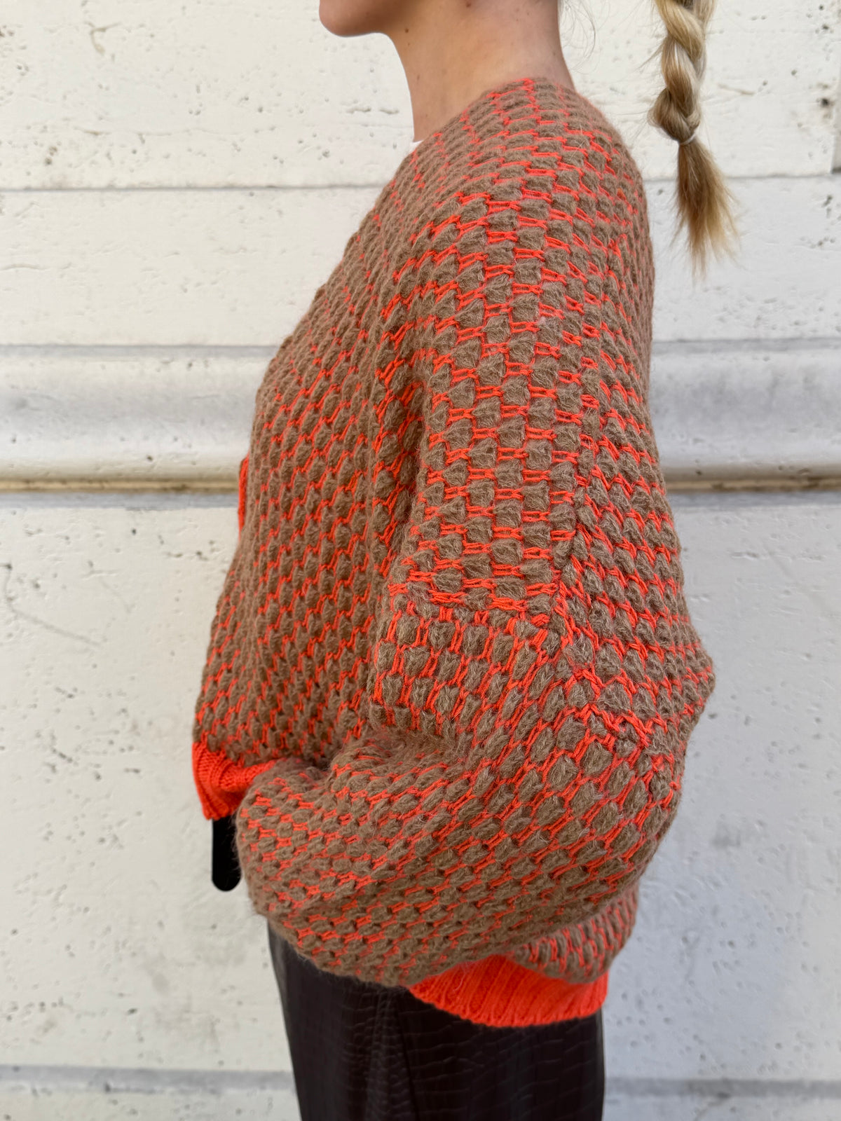 Cardigan Bubble |Arancio&Cammello