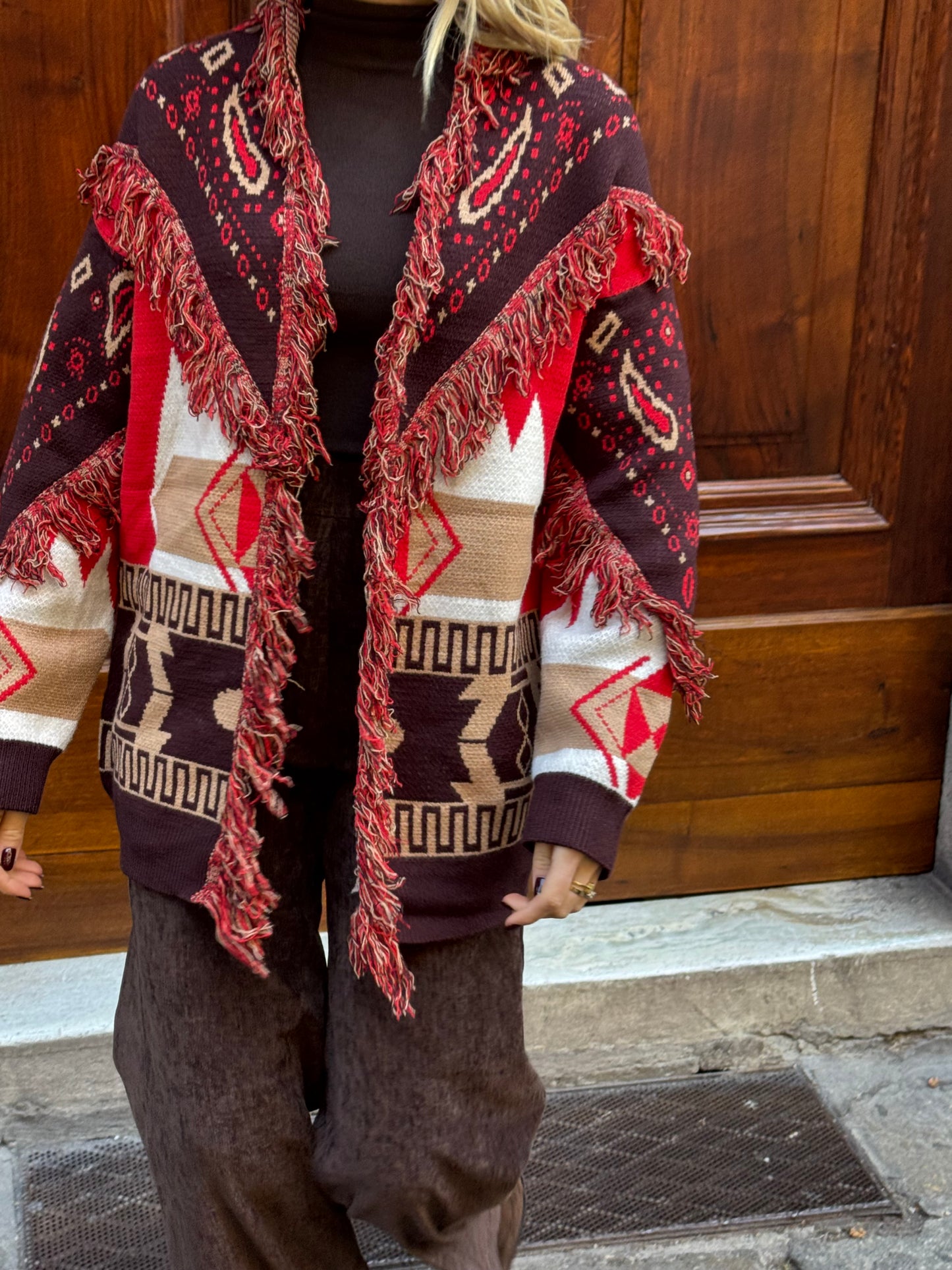 Cardigan Sophia | Camel&Rosso