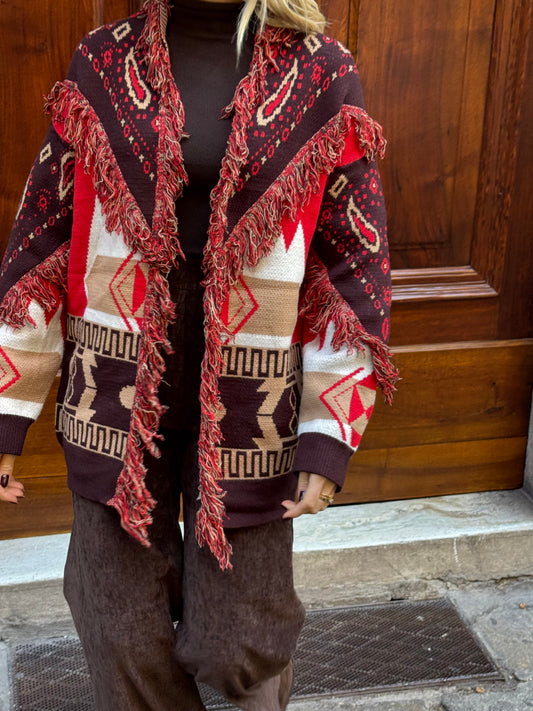 Cardigan Sophia | Camel&Rosso