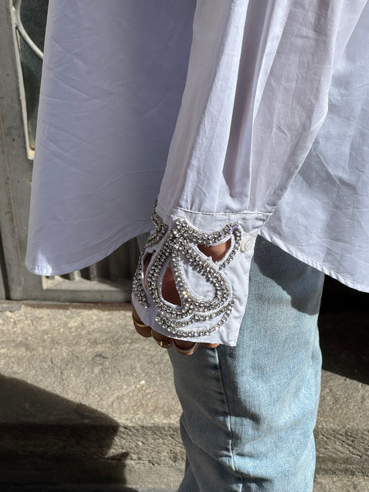 Camicia con Polsino Gioiello
