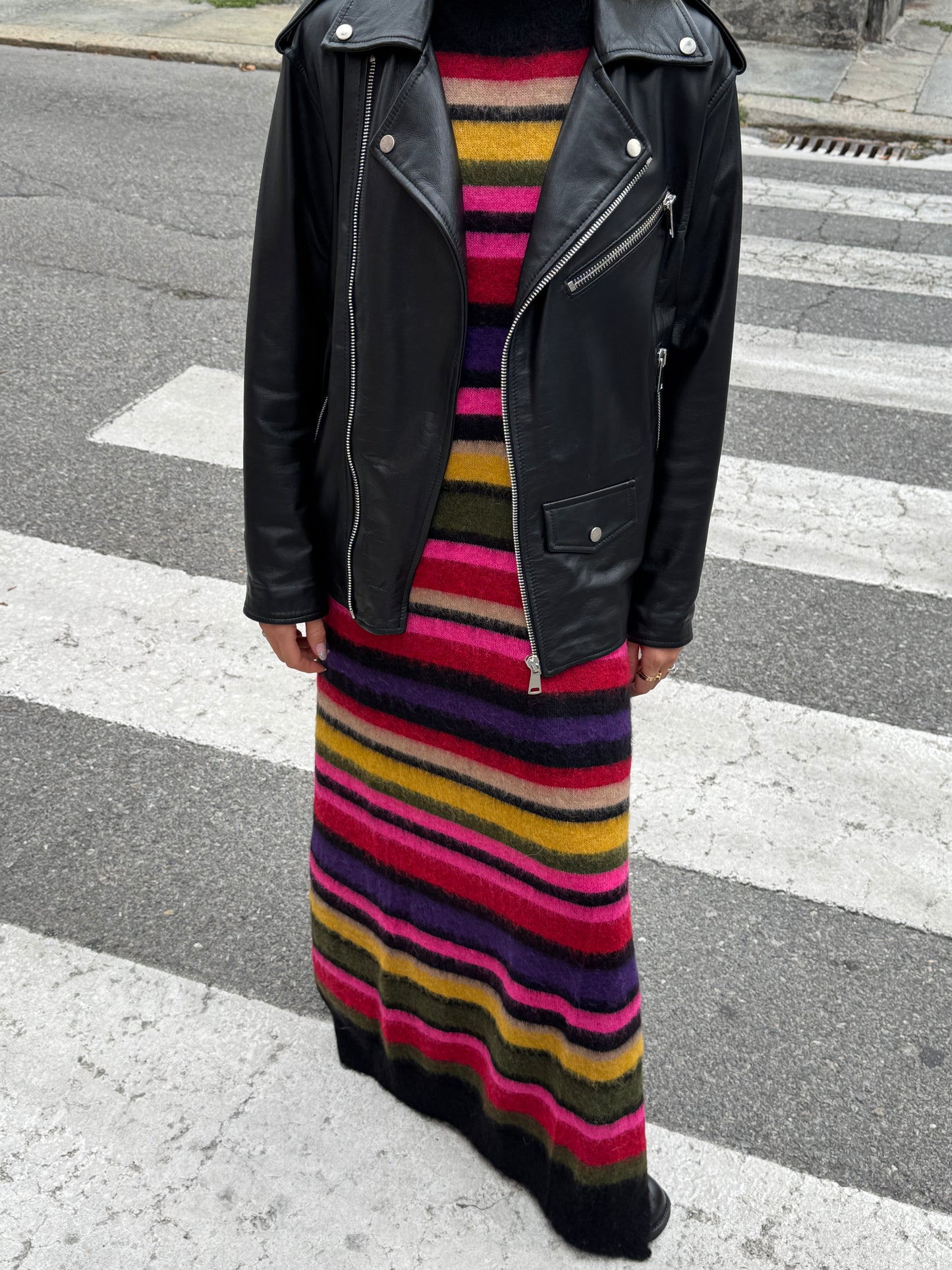 Chiodo Black| in pelle