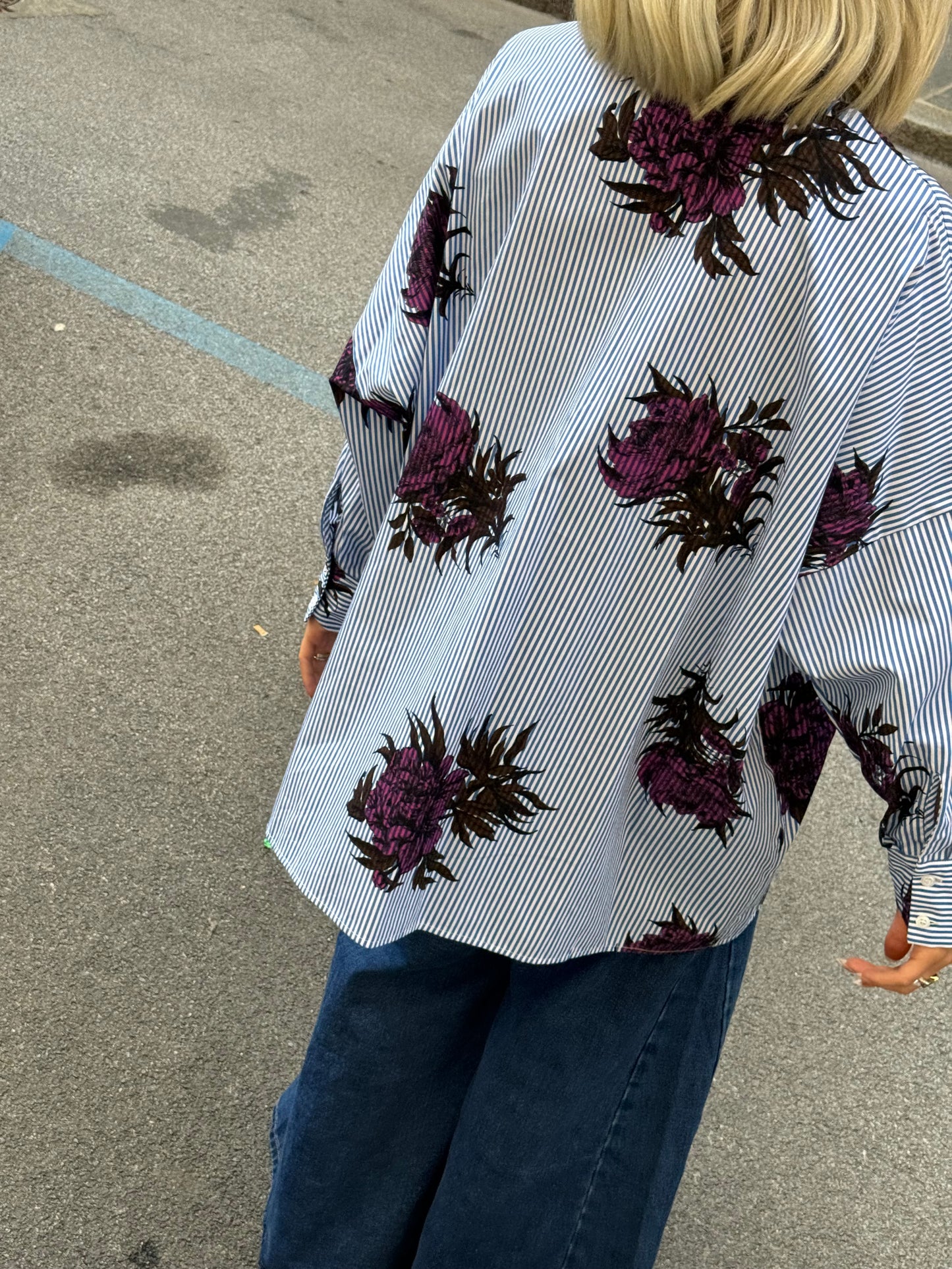 Camicia fiore viola