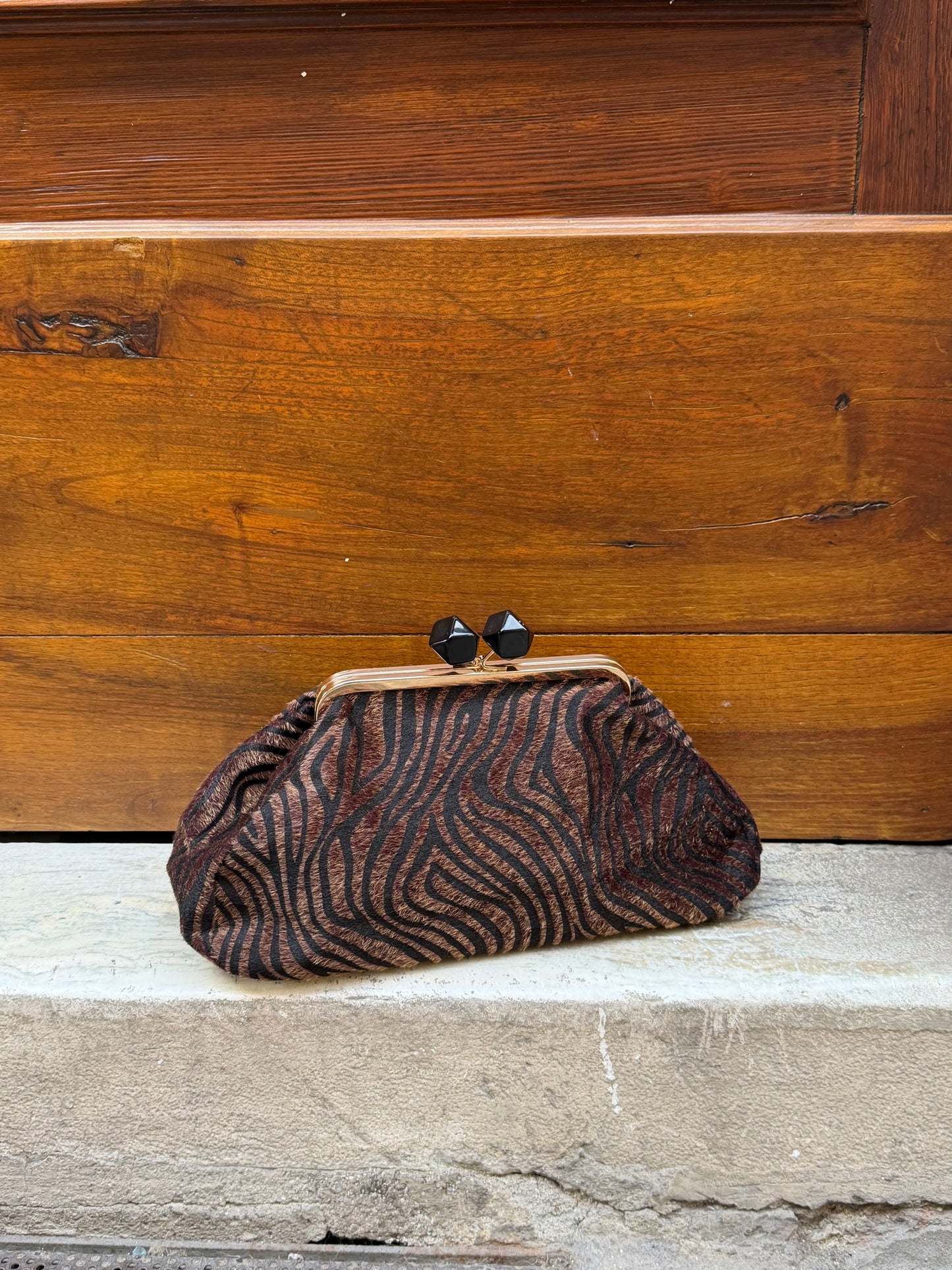 Borsa Clutch Zebrata