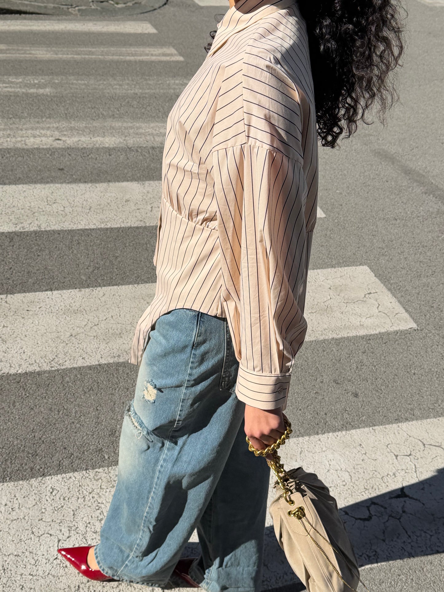 Camicia Bacchetta Beige