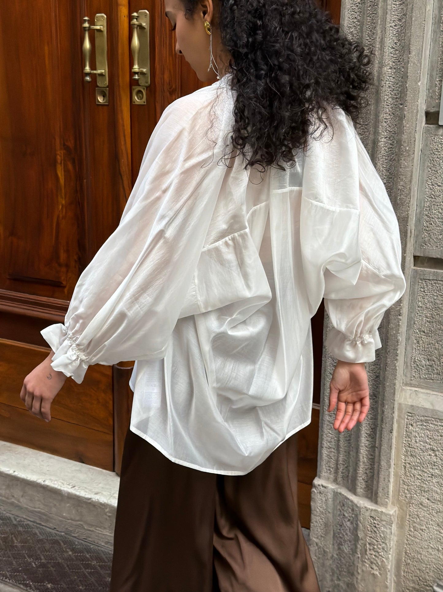Camicia Voile | Panna