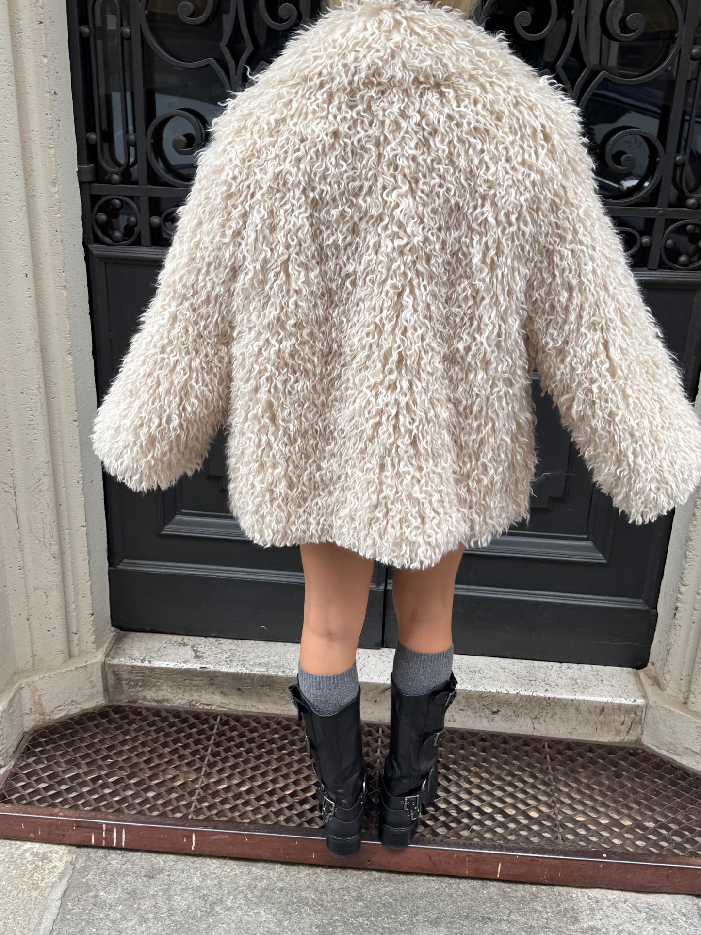 Pelliccia Mongolia Panna