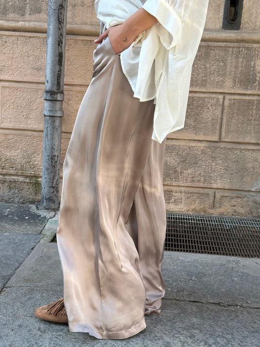 Pantalone Satin Taupe