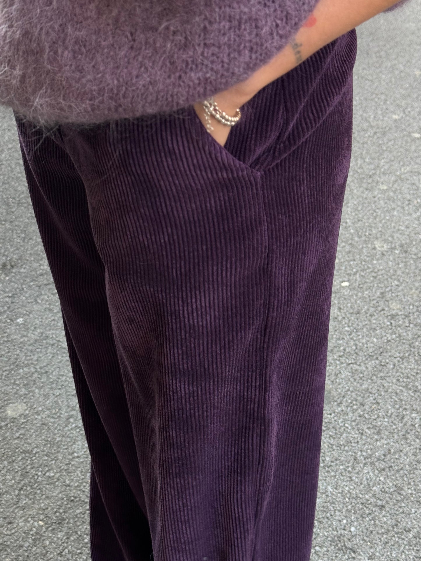 Pantalone velvet Viola