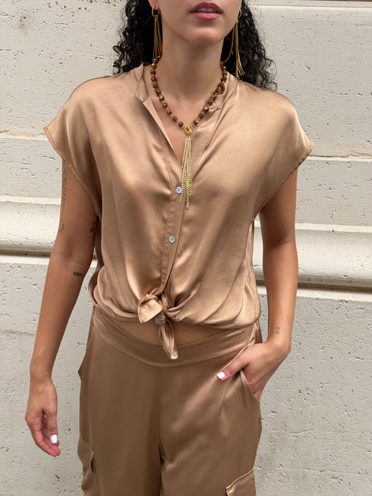 Camicia Satin Deserto