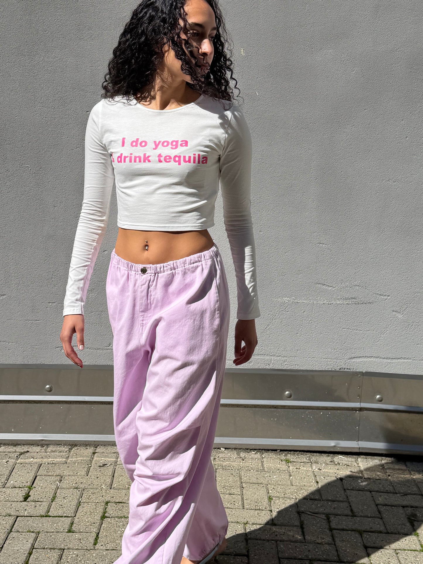 Pantalone Cargo Rosa
