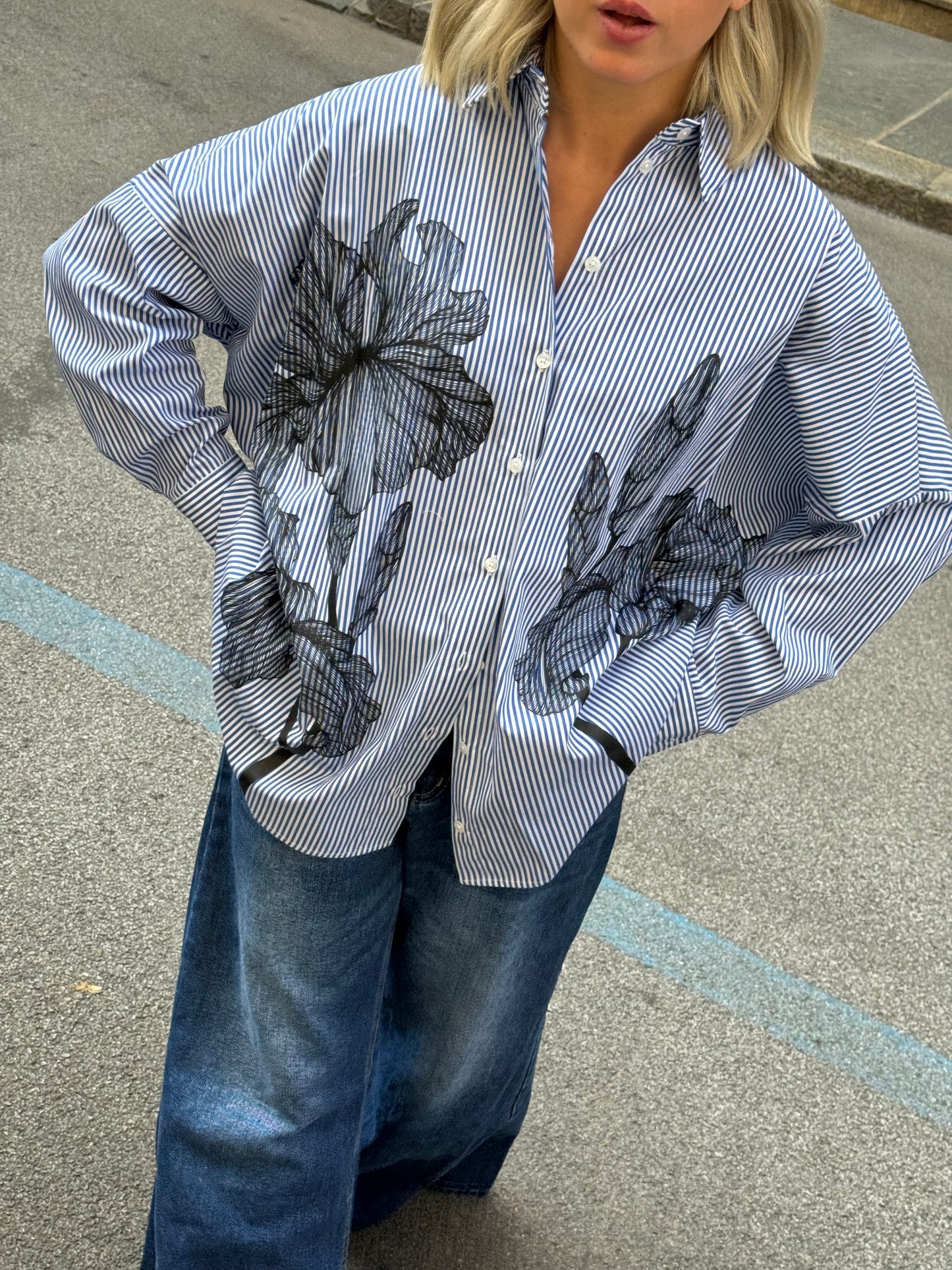 Camicia fiore Hologram