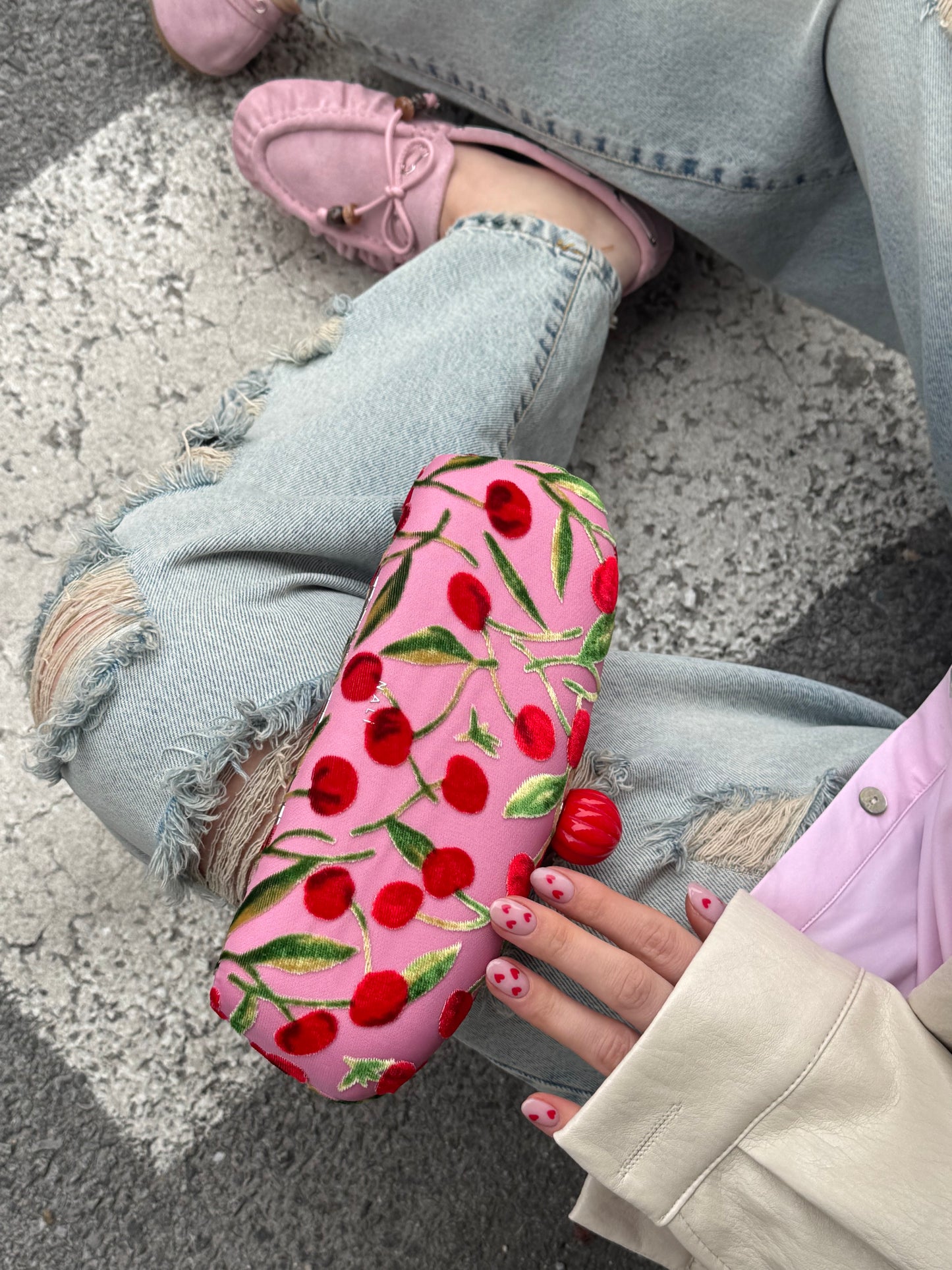 Borsa Clutch Ciliegie