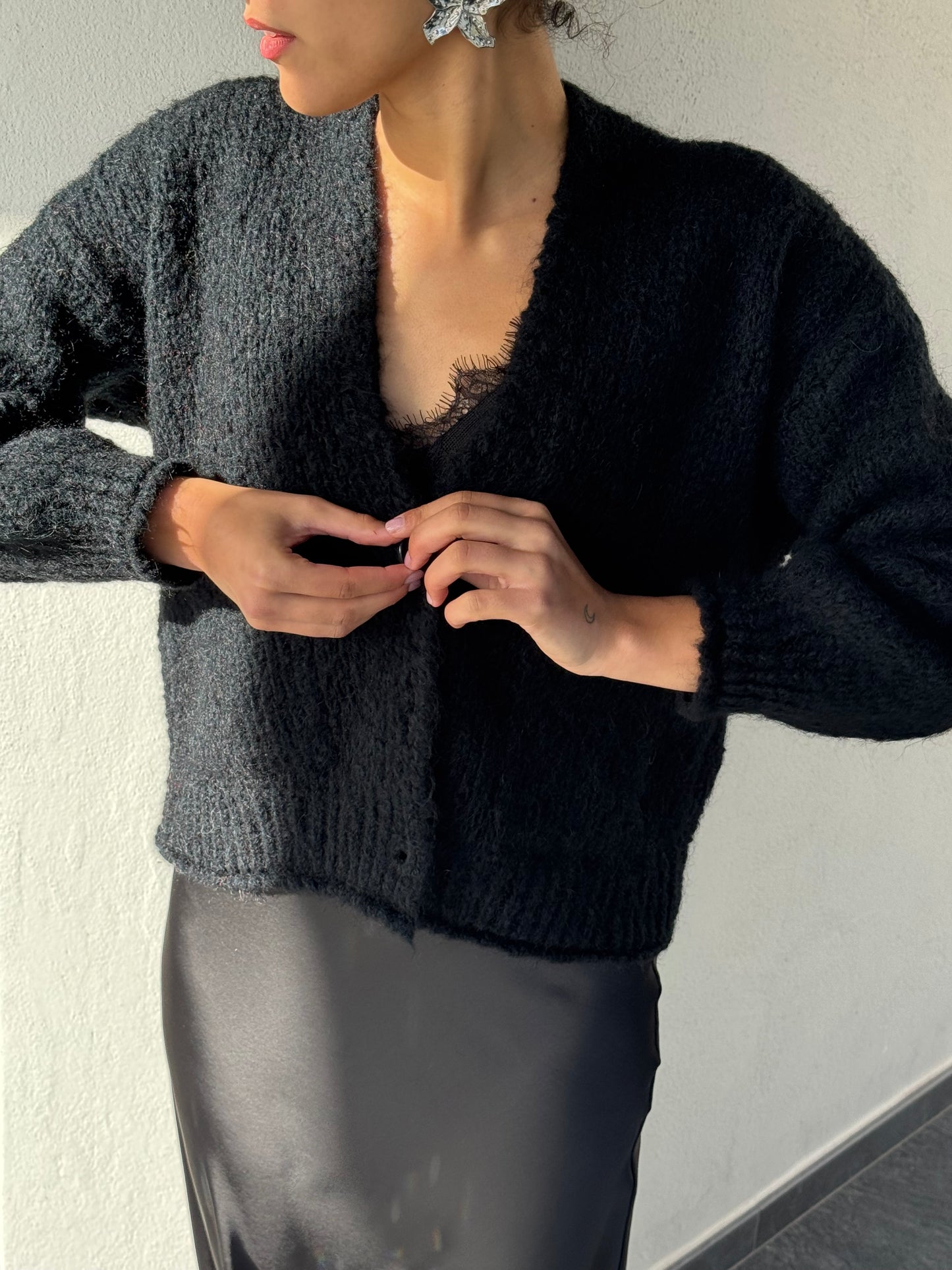Cardigan Scatola | Nero