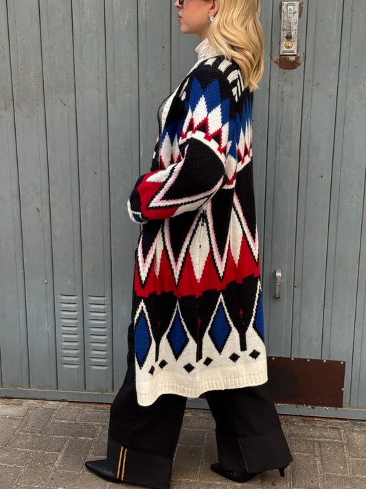 Cardigan Geometrico