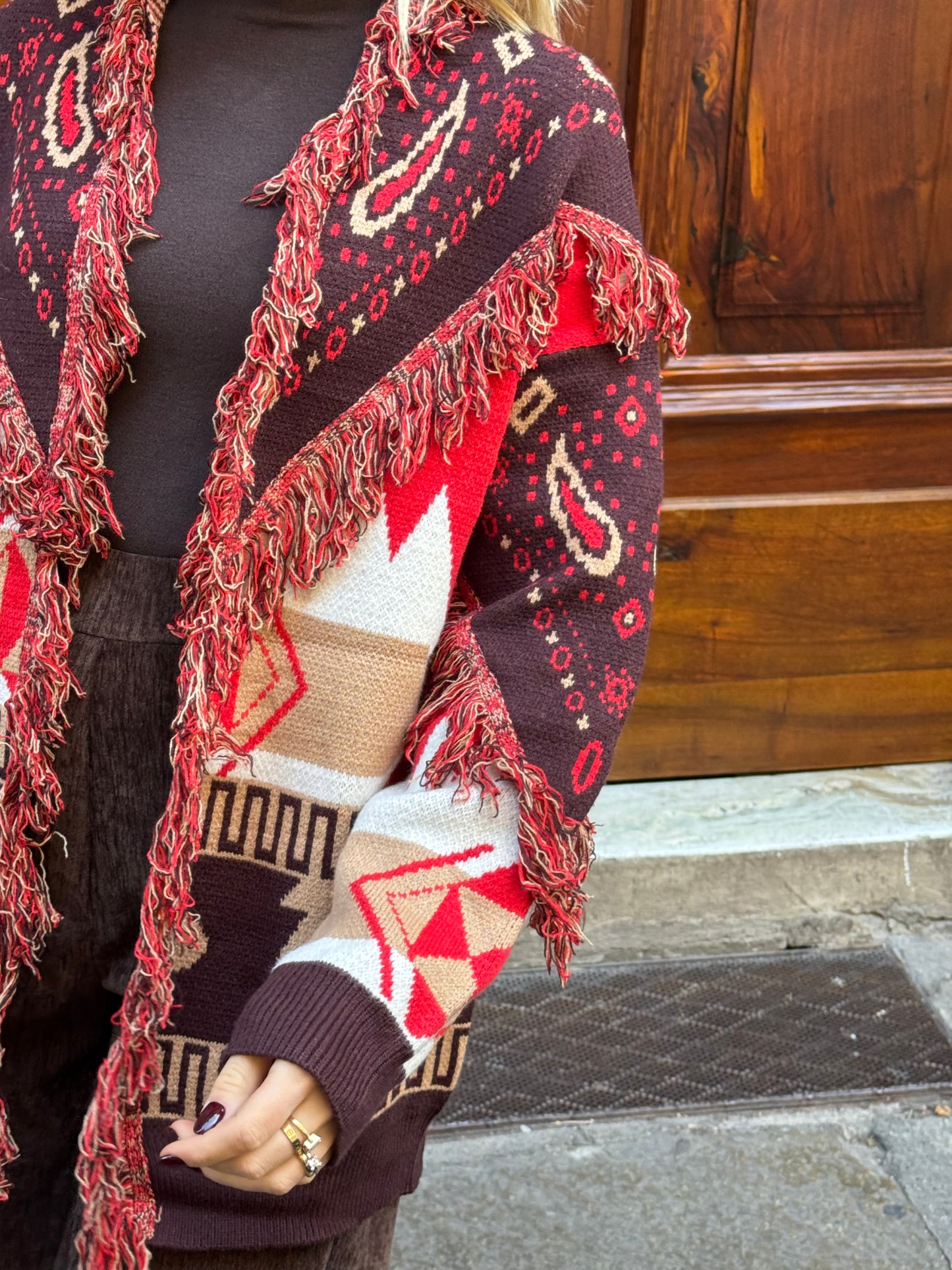 Cardigan Sophia | Camel&Rosso