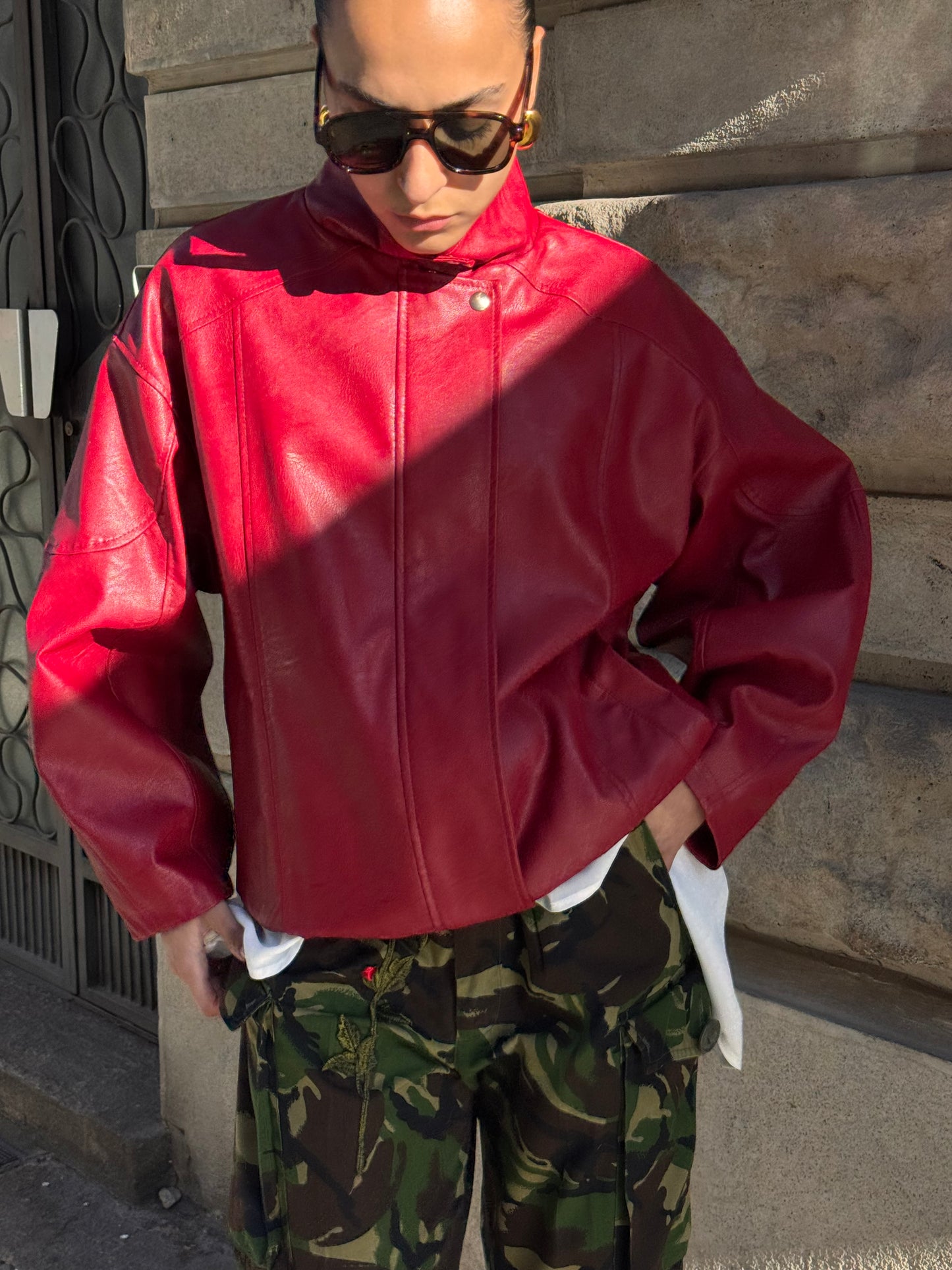 Giubbotto Bomber Kong | Rosso