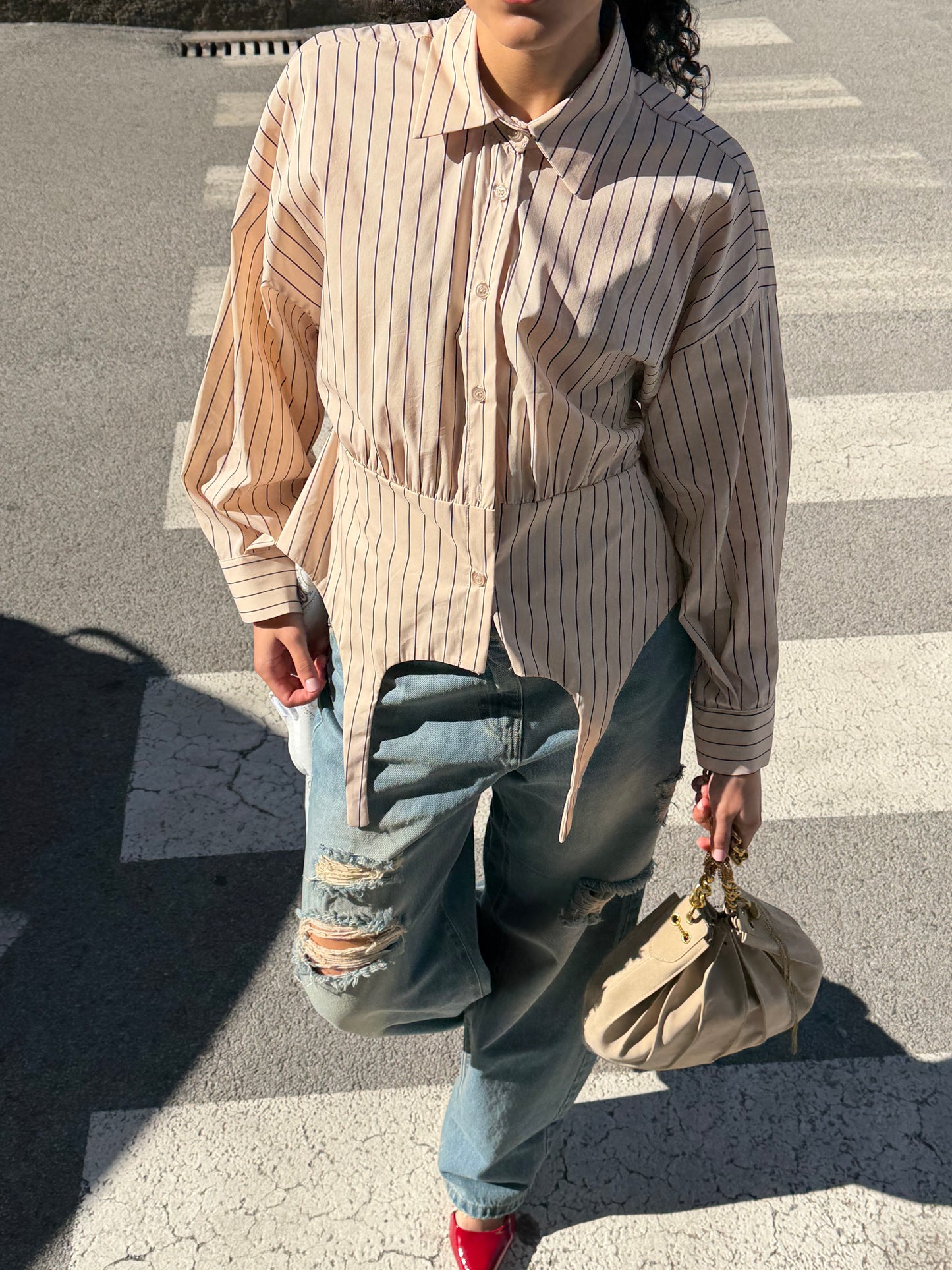 Camicia Bacchetta Beige