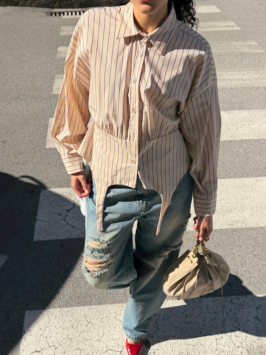 Camicia Bacchetta Beige