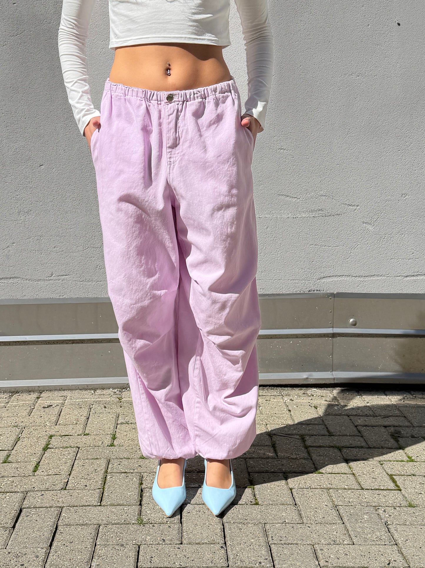 Pantalone Cargo Rosa