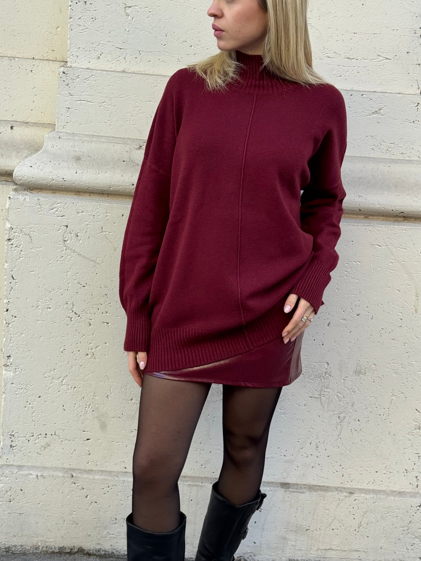 Maglia Over Bordeaux