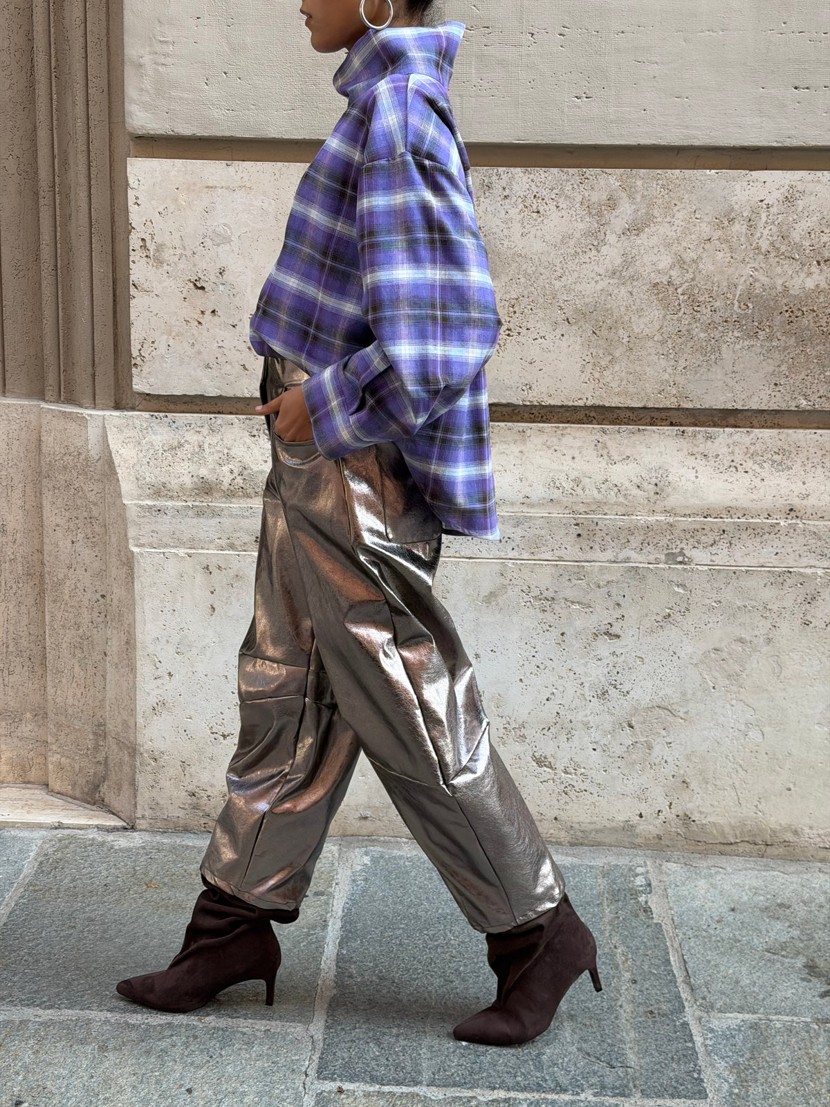 Pantalone Laminato Piombo