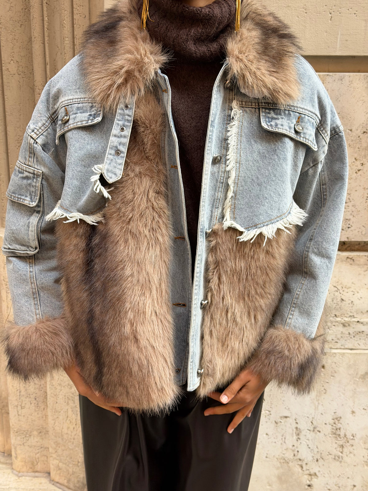 Giubbotto Denim Fox