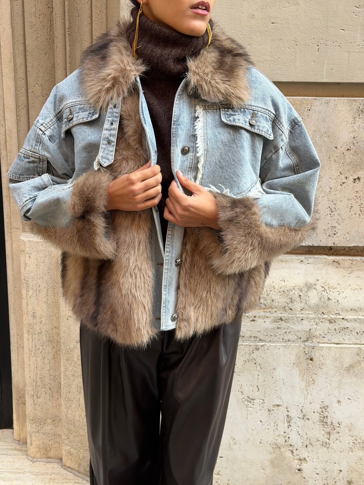 Giubbotto Denim Fox
