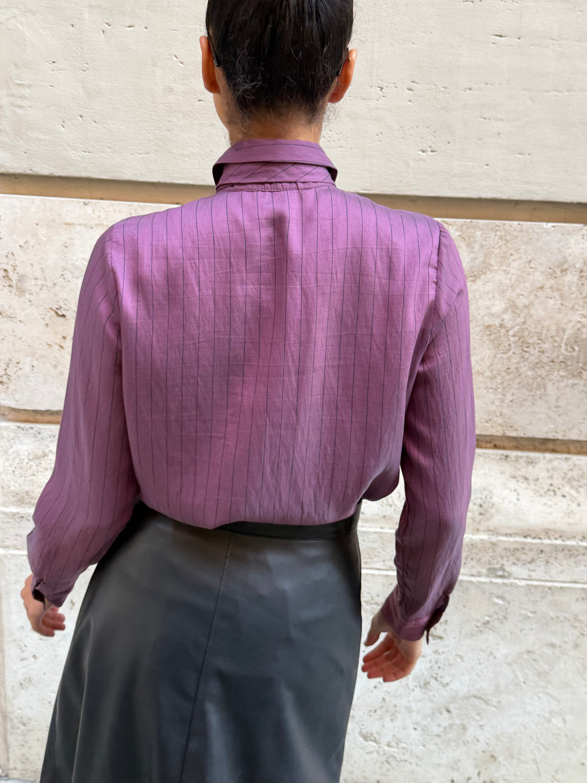Camicia Cravatta Bordeaux