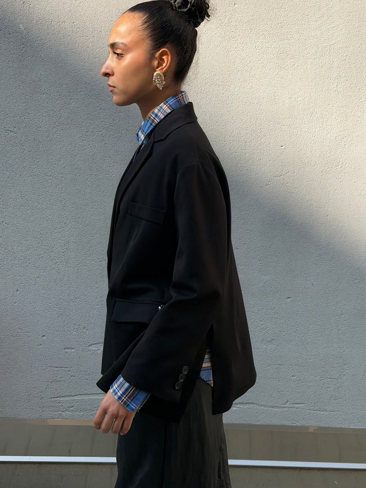 Giacca Nera Oversize